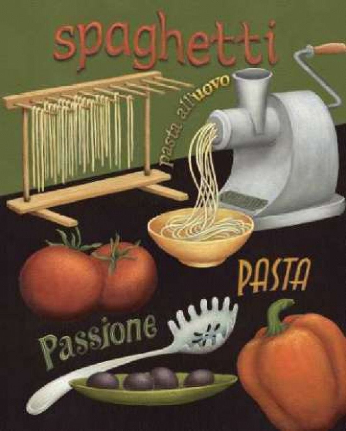 Posterazzi Spaghetti Canvas Art - Daphne Brissonnet (22 x 28)