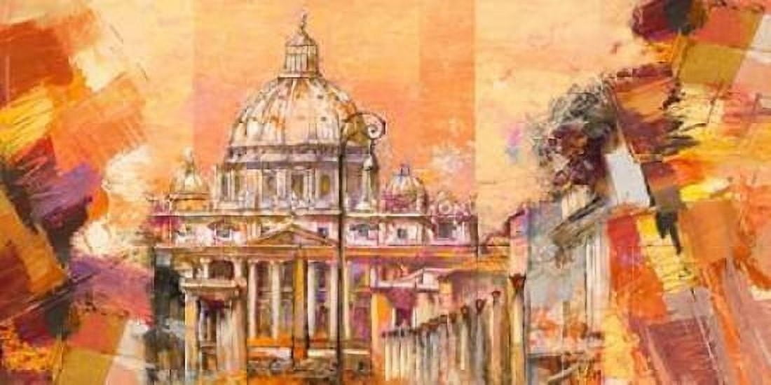 Posterazzi Splendida Roma Canvas Art - Luigi Florio (10 x 20)
