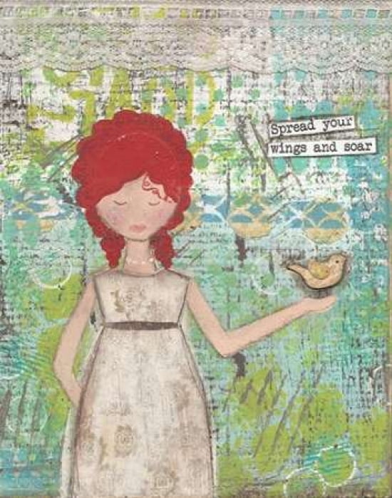 Posterazzi Spread Your Wings Canvas Art - Cassandra Cushman (22 x 28)