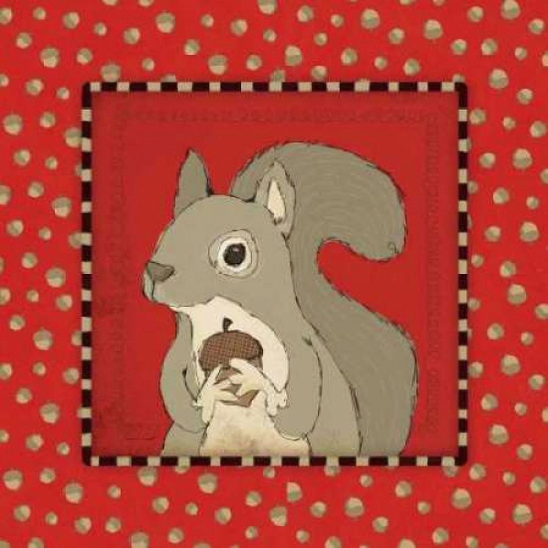 Posterazzi Squirrel in Frame Canvas Art - Stephanie Marrott (24 x 24)