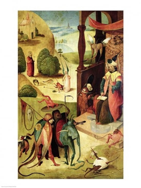 Posterazzi StJames and the Magician Canvas Art - Hieronymus Bosch (24 x 36)