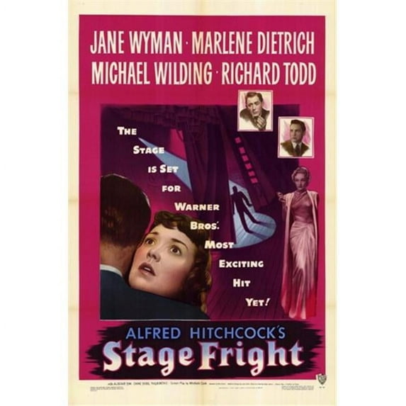Posterazzi MOV195540 Stage Fright Movie Poster - 11 x 17 in.