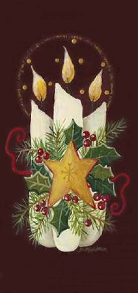 Posterazzi Star Candle Canvas Art - Jo Moulton (24 x 48)
