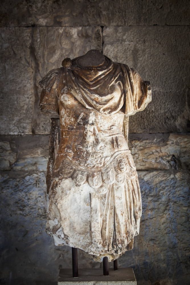Posterazzi Statue of Odyssey Athens Greece Canvas Art - Reynold Mainse Design Pics (24 x 38)
