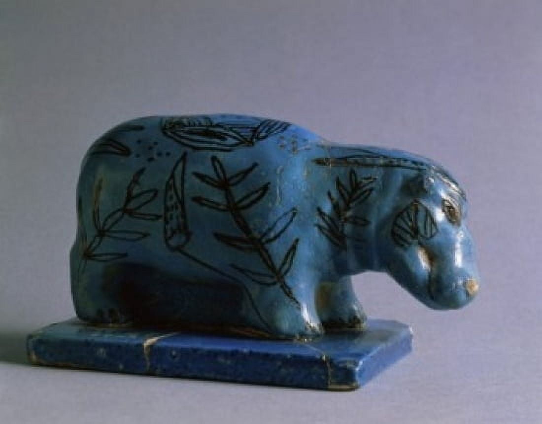 Posterazzi Statue of a Hippopotamus Egyptian Art Musee du Louvre Paris Canvas Art - (24 x 36)