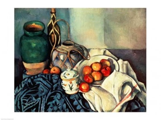 Posterazzi Still Life with Apples Canvas Art - Paul Cezanne (36 x 24)