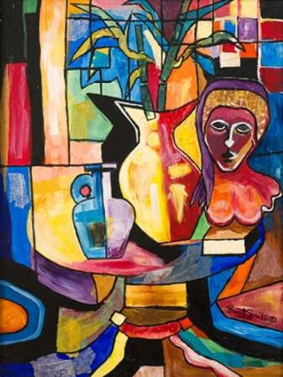 Posterazzi Still Life with Female Canvas Art - Everett Spruill (18 x 24)