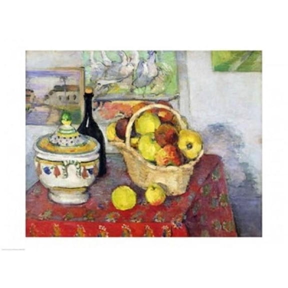 Posterazzi Still Life with Tureen Poster Print by Paul Cezanne 24 x 18 in.