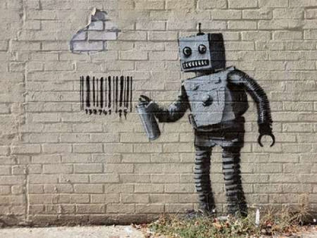 Posterazzi Stillwell Avenue Coney Island NYC-graffiti attributed to Banksy Canvas Art - Erik Pendzich (22 x 28)