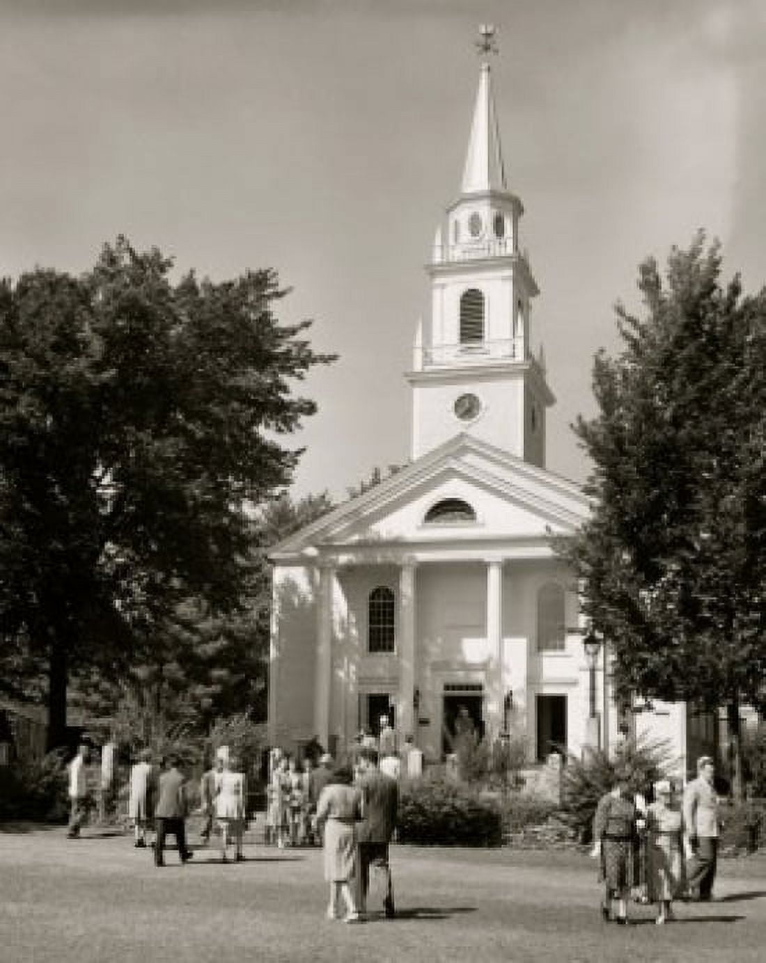 Posterazzi Storrowton Village West Springfield Massachusetts USA Canvas Art -  (24 x 36)