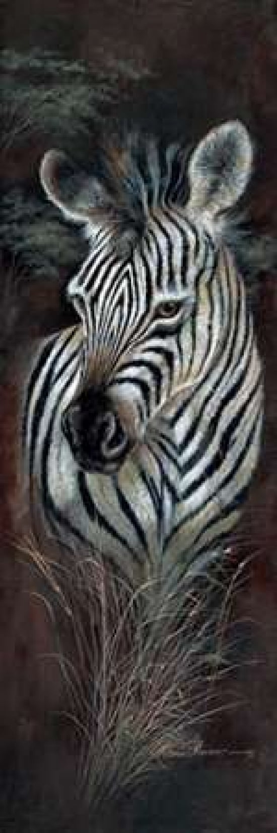 Posterazzi Striped Innocence Canvas Art - Ruane Manning (12 x 36)