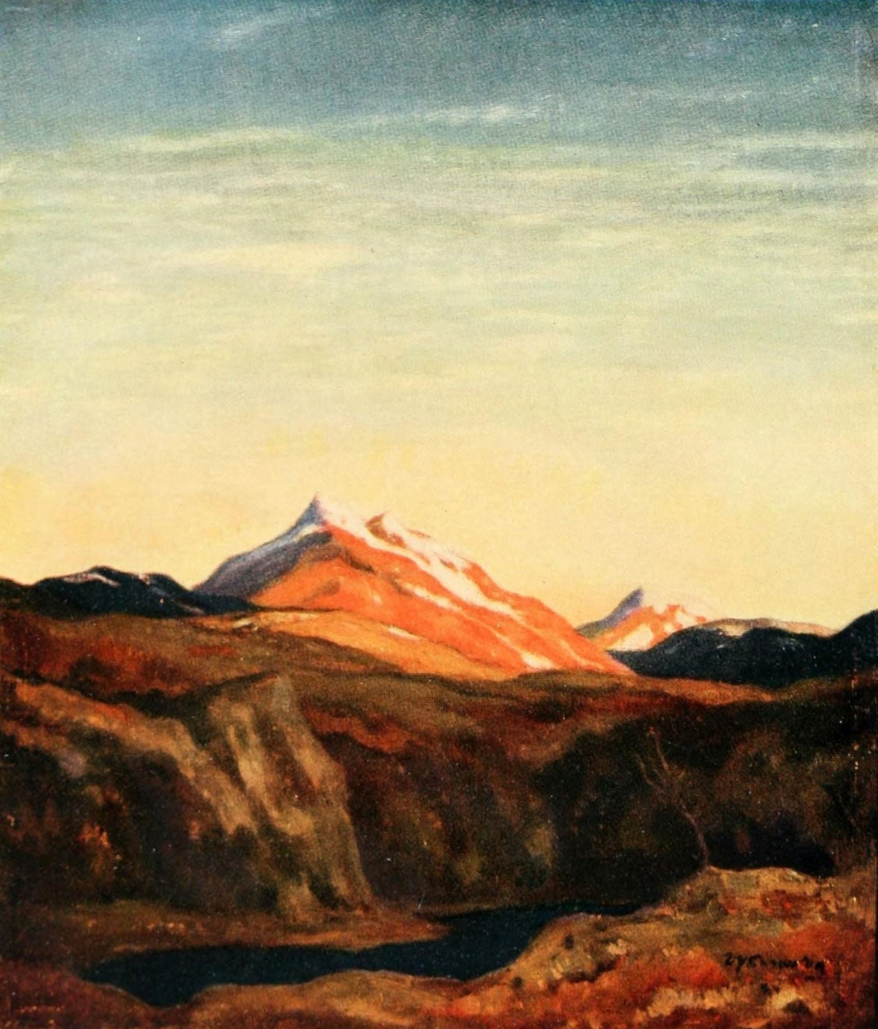 Posterazzi Studio 83 1922 Ben Cruachan Canvas Art - David Y Cameron (24 x 36)