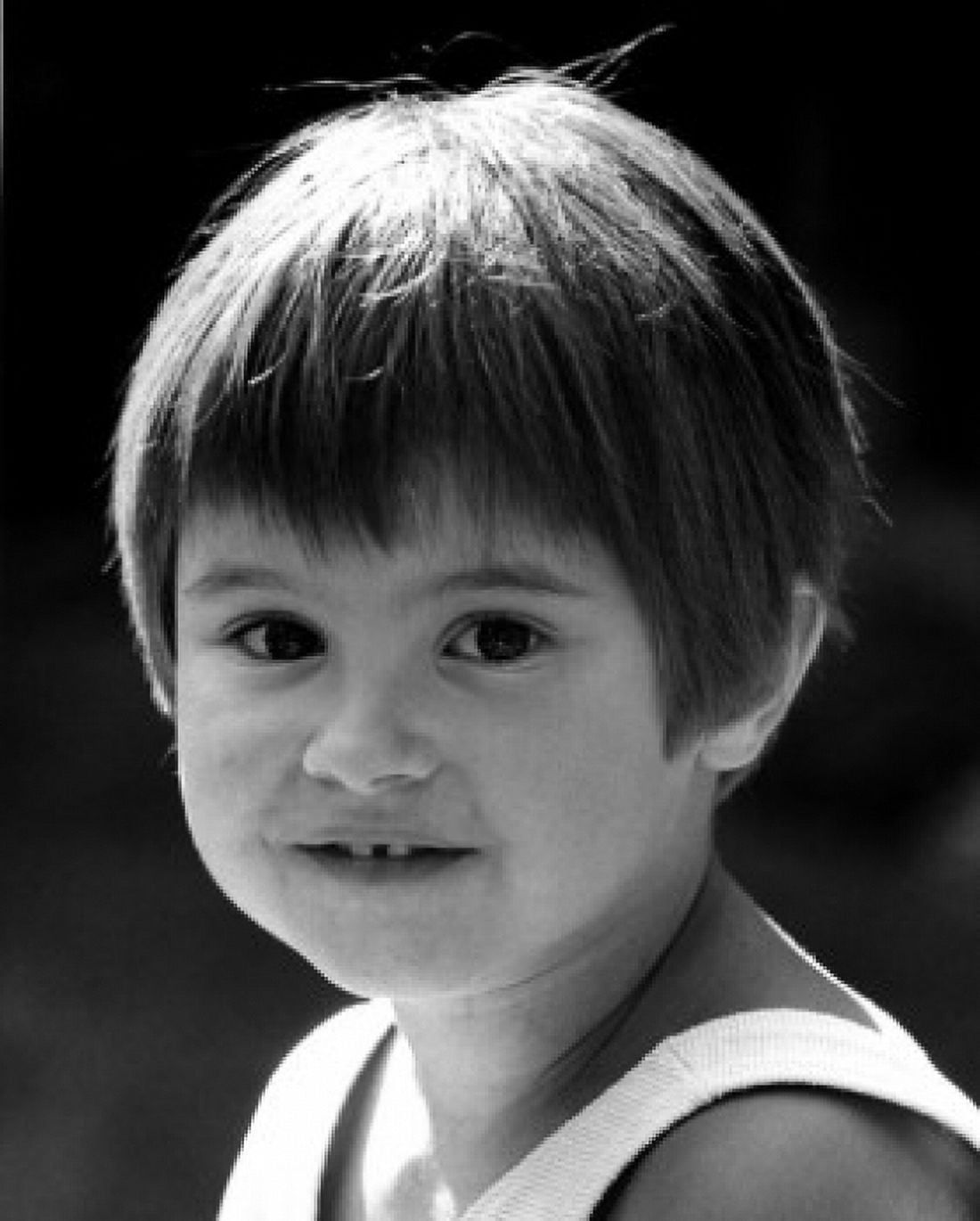 Posterazzi Studio portrait of boy smiling Canvas Art - (24 x 36)