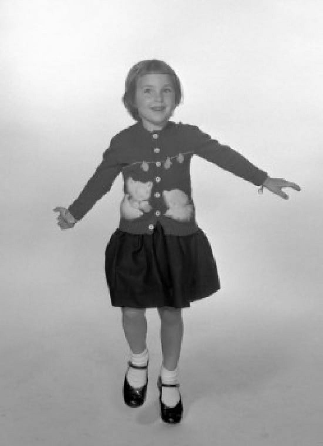 Posterazzi Studio portrait of girl wearing knitted jumper Canvas Art - (24 x 36)
