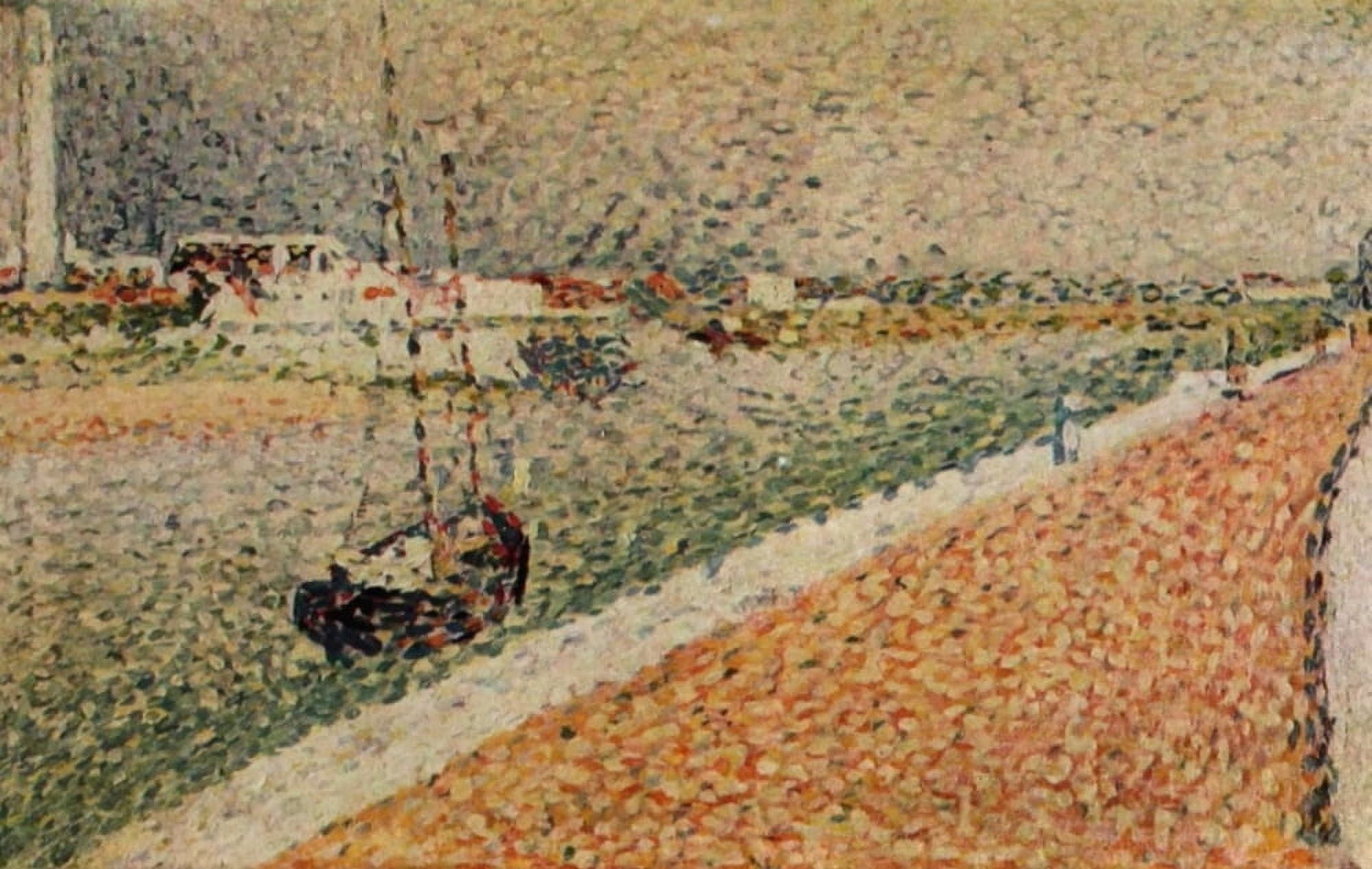 Posterazzi Study for the Chanel of Gravelines Canvas Art - George Seurat (24 x 36)