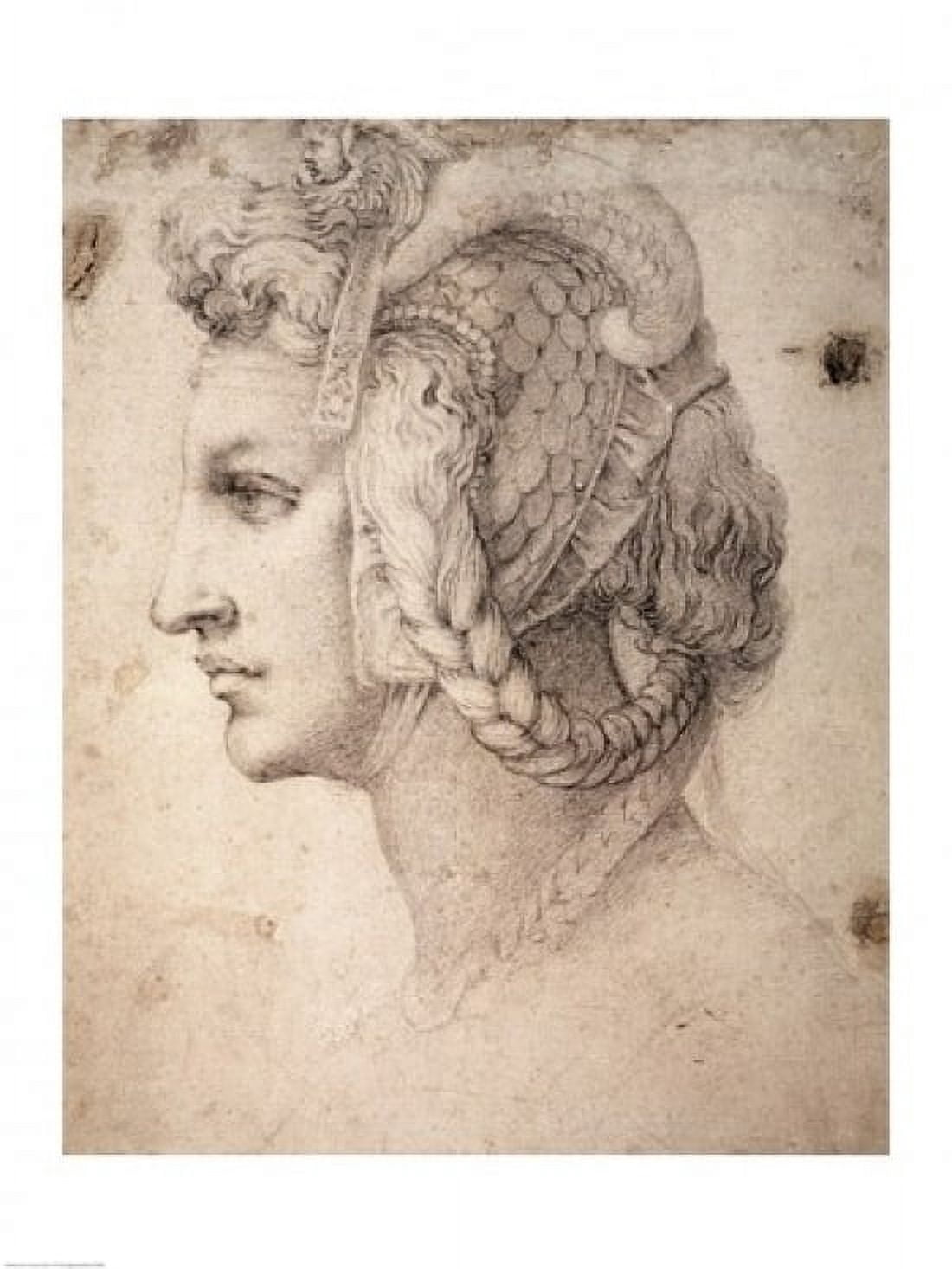 Posterazzi Study of Head Canvas Art - Michelangelo Buonarroti (24 x 36)