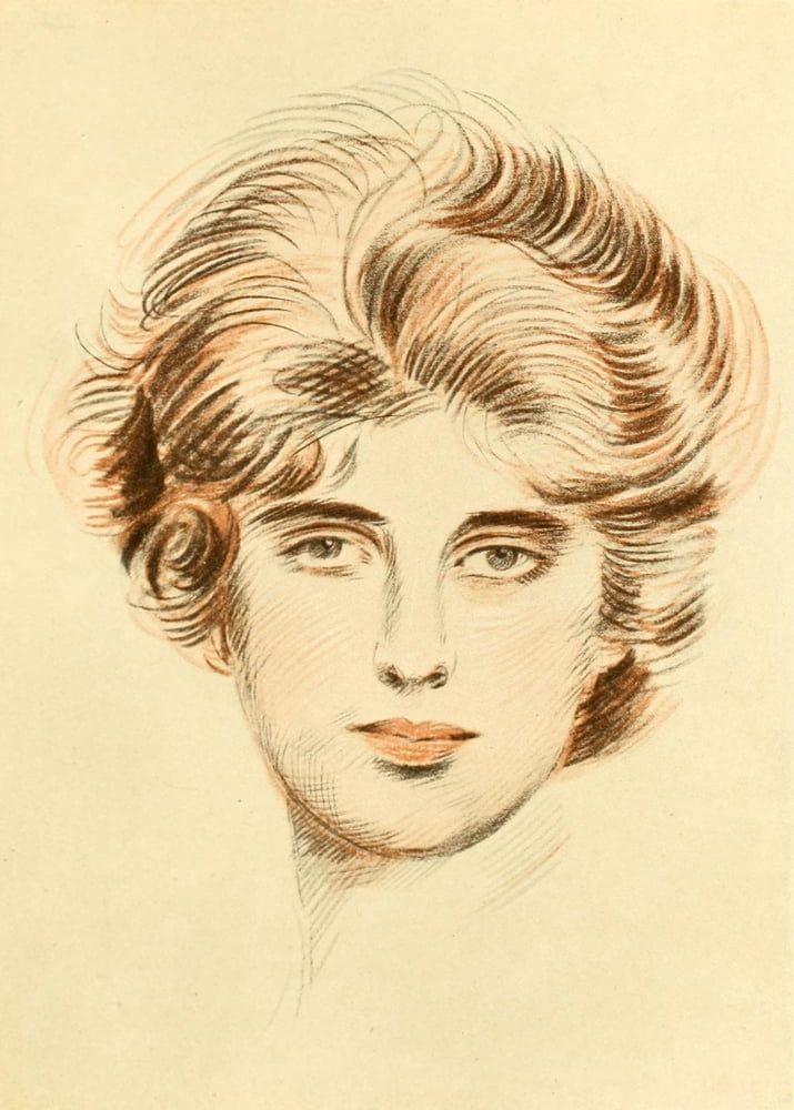 Posterazzi Study of a head Canvas Art - Paul Csar Helleu (24 x 36)