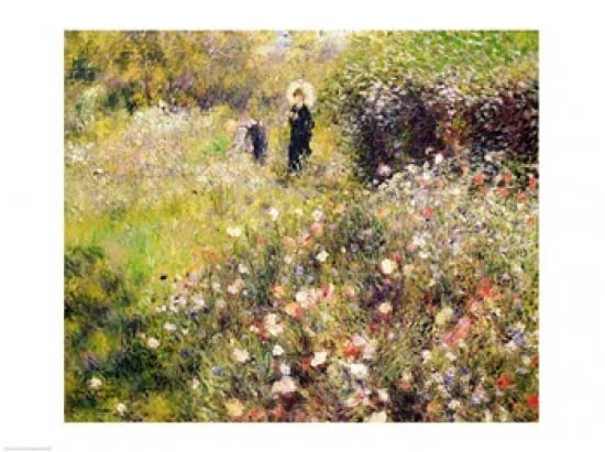 Posterazzi Summer Landscape Canvas Art - Pierre-Auguste Renoir (36 x 24)