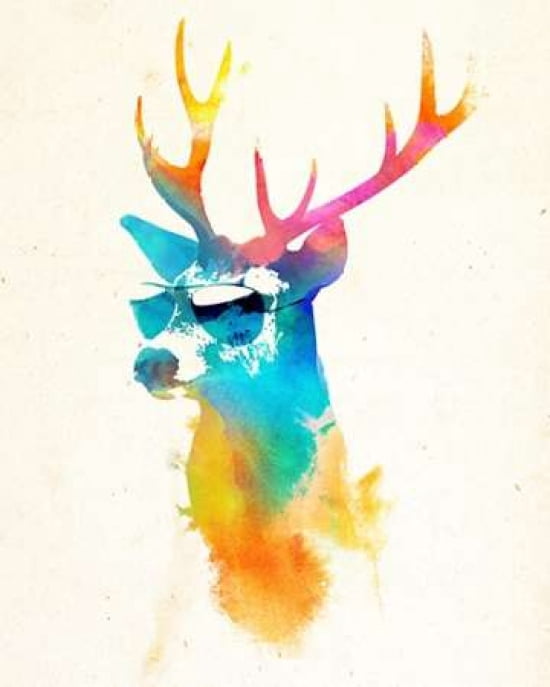 Posterazzi Sunny Stag Canvas Art - Robert Farkas (24 x 30)