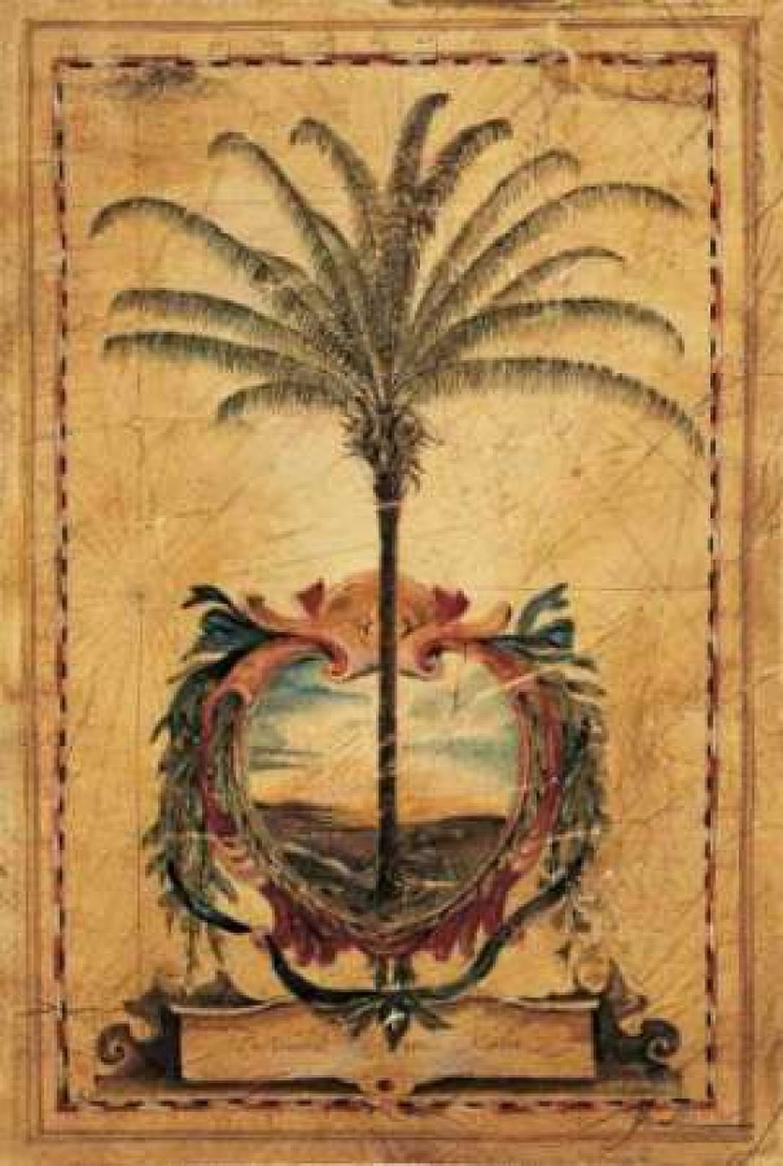 Posterazzi Sunset Palm Canvas Art - Liz Jardine (24 x 36)
