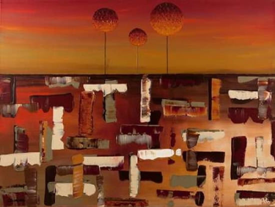 Posterazzi Sunset Trees Canvas Art - Carmen Guedez (18 x 24)