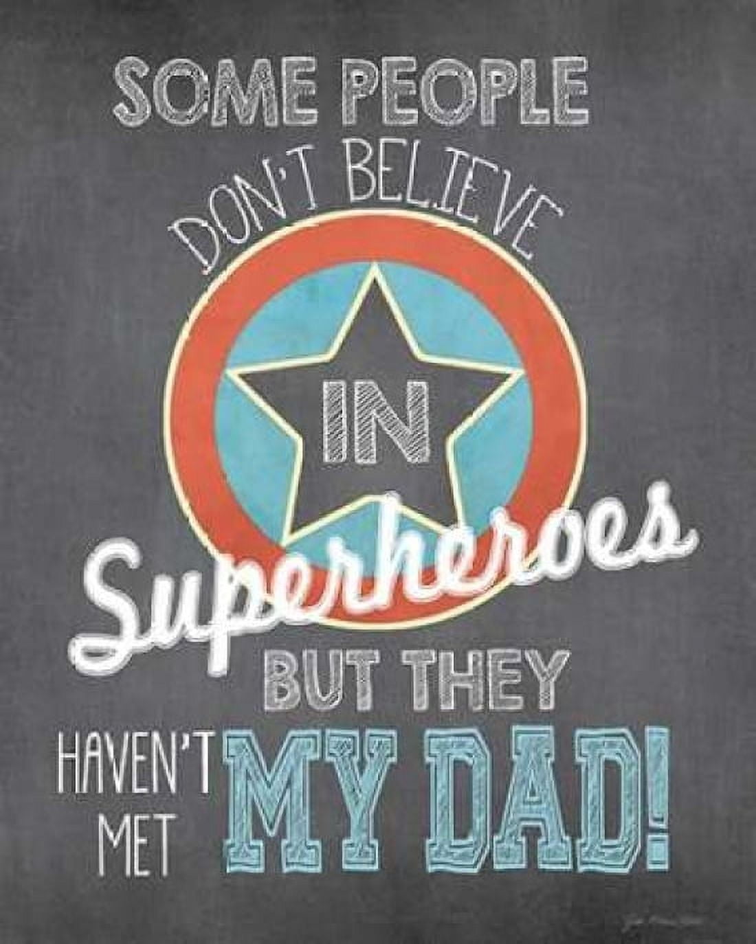 Posterazzi Superhero Dad Canvas Art - Jo Moulton (24 x 30)