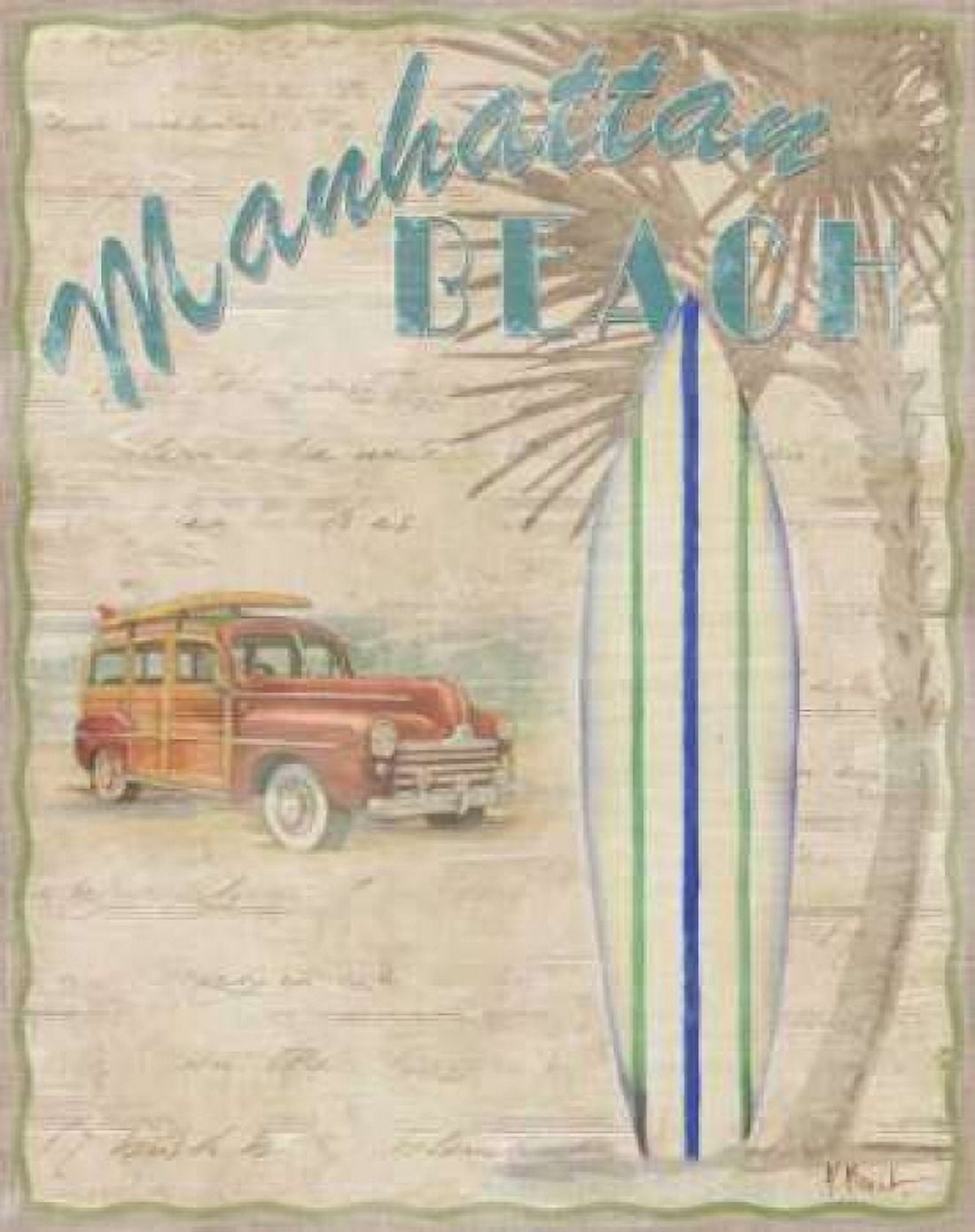 Posterazzi Surf City II Canvas Art - Paul Brent (24 x 30)