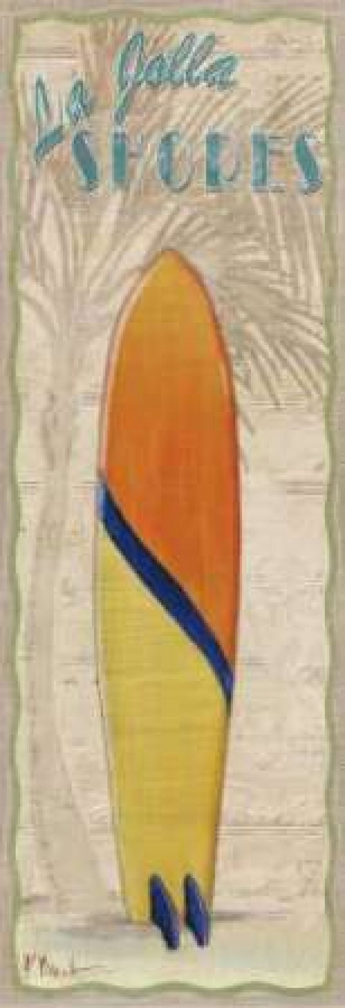Posterazzi Surf Panel III Canvas Art - Paul Brent (12 x 36)