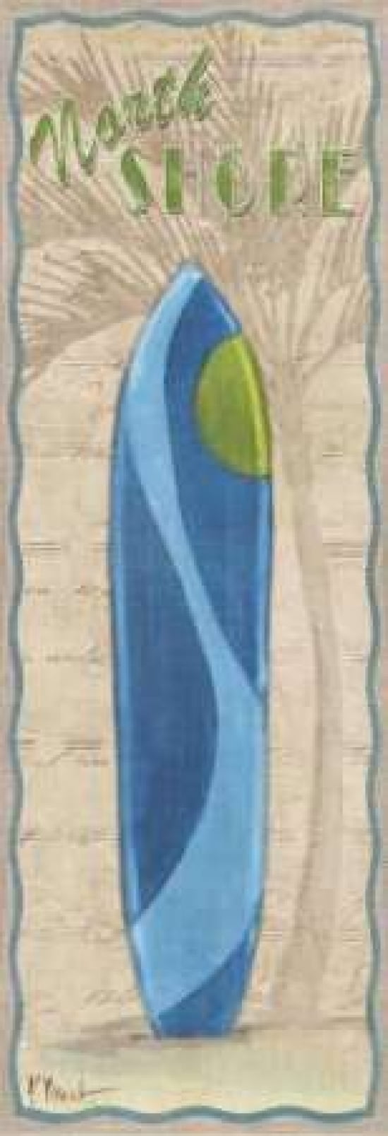 Posterazzi Surf Panel IV Canvas Art - Paul Brent (12 x 36)