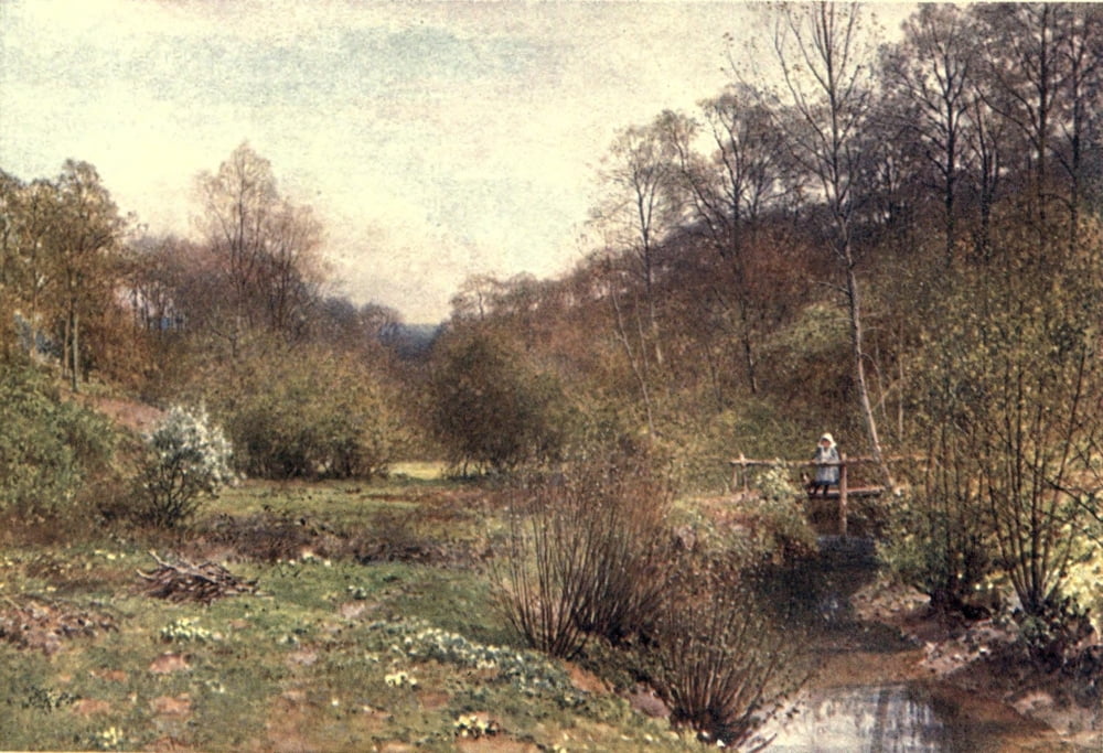 Posterazzi Surrey 1906 Budding year Ockley Canvas Art - Harold Sutton Palmer (24 x 36)