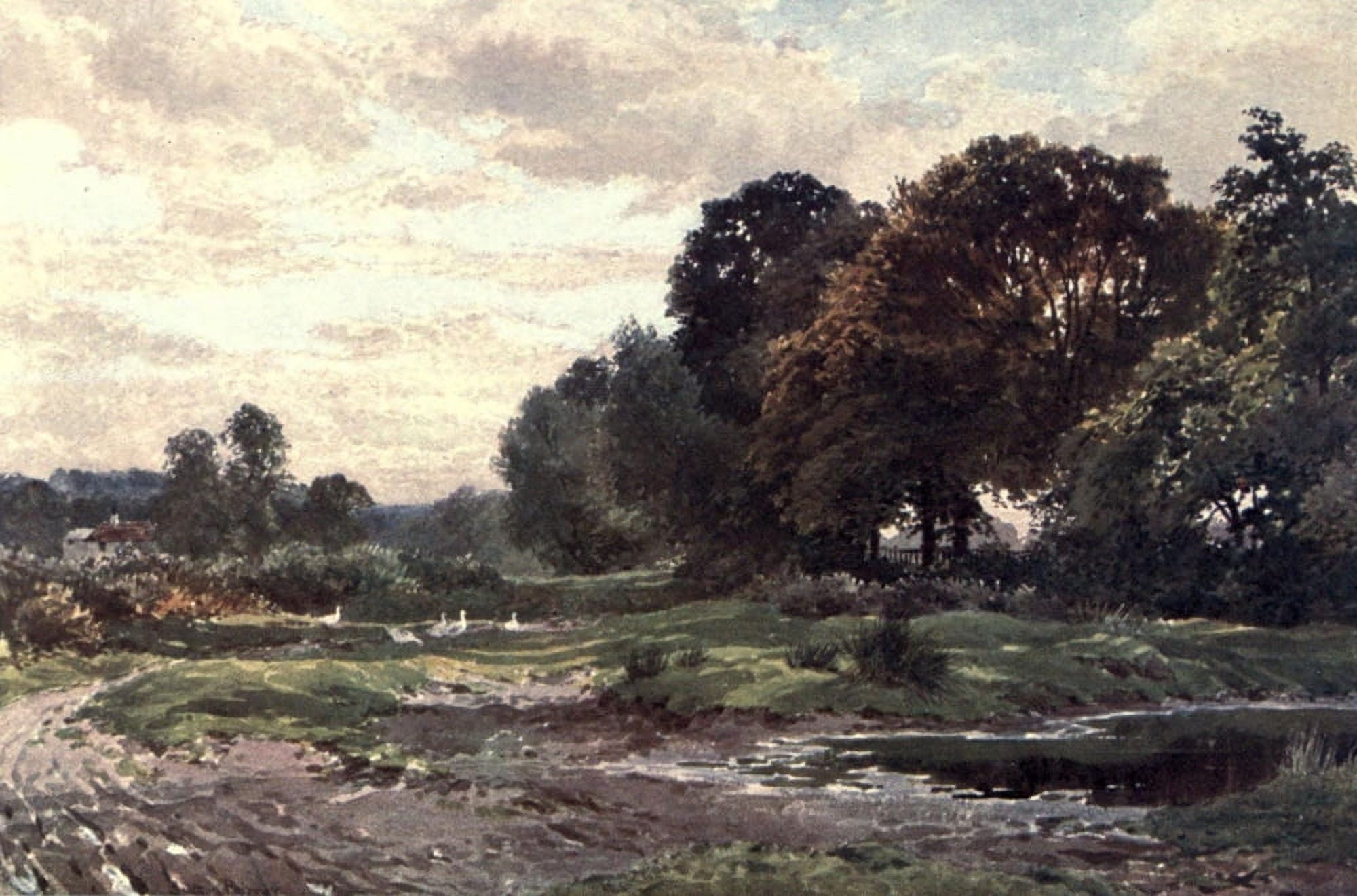Posterazzi Surrey 1906 Corner of Esher Common Canvas Art - Harold Sutton Palmer (24 x 36)