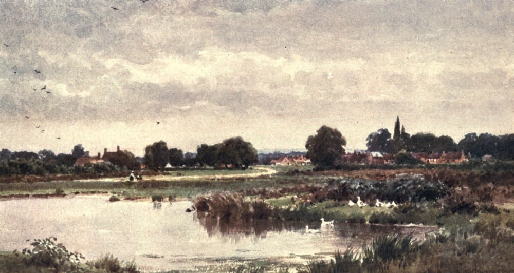 Posterazzi Surrey 1906 Dunsfold near Cranley Canvas Art - Harold Sutton Palmer (24 x 36)
