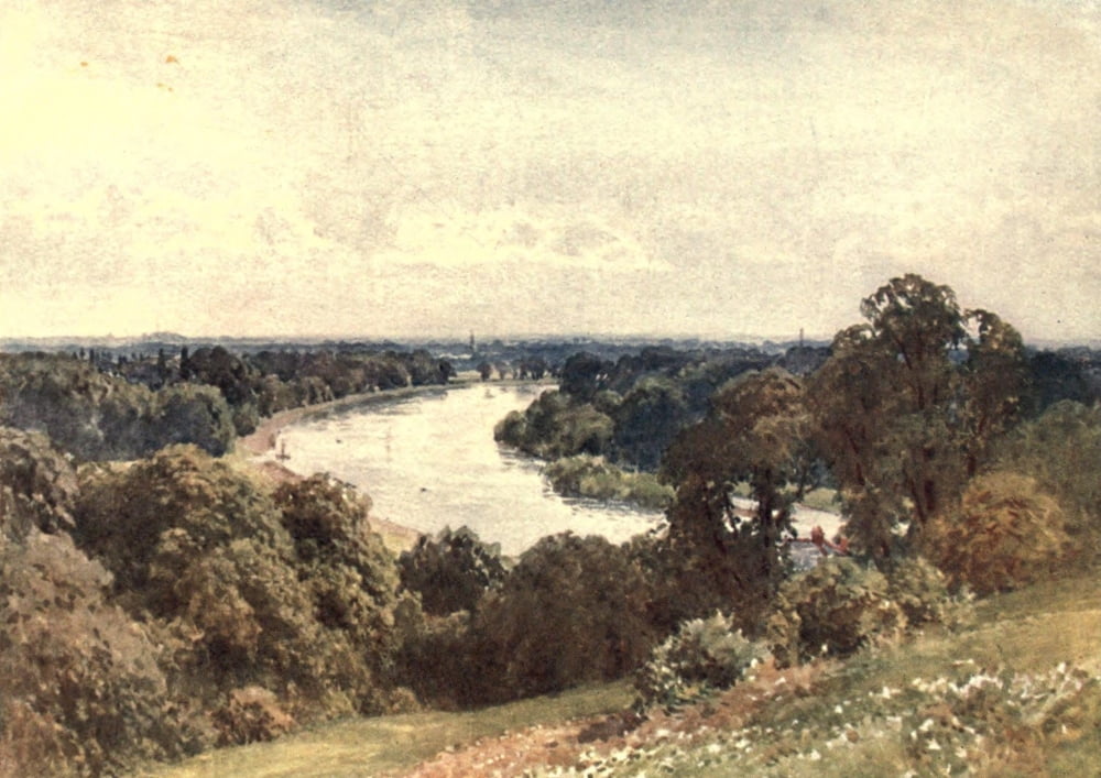 Posterazzi Surrey 1906 From Richmond Canvas Art - Harold Sutton Palmer (24 x 36)
