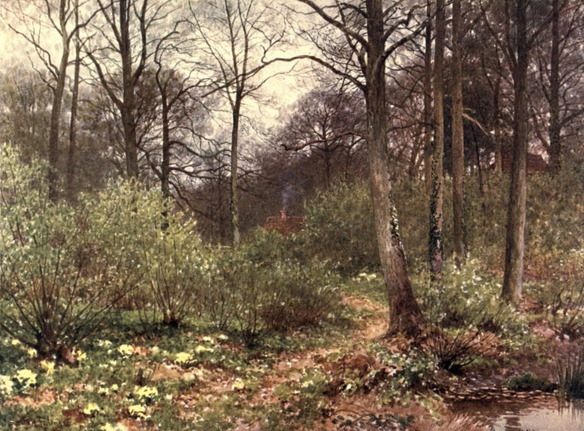 Posterazzi Surrey 1906 Gamekeepers Cot Canvas Art - Harold Sutton Palmer (24 x 36)