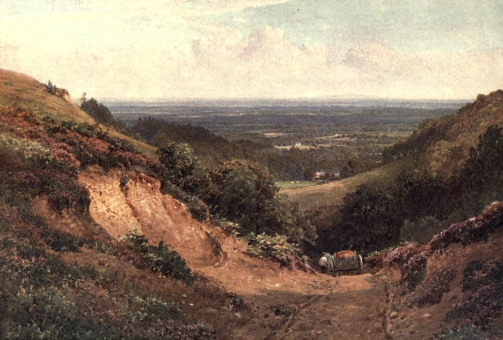 Posterazzi Surrey 1906 Gravel Pit above Gomshall Canvas Art - Harold Sutton Palmer (24 x 36)