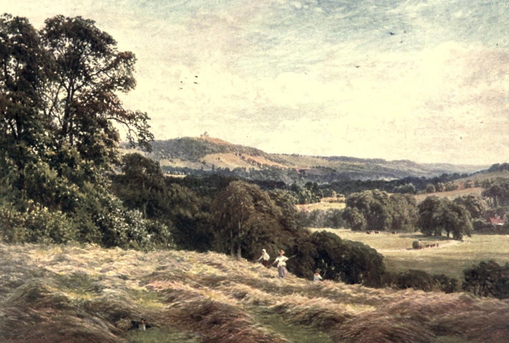 Posterazzi Surrey 1906 Hayfield Wonersh Canvas Art - Harold Sutton Palmer (24 x 36)