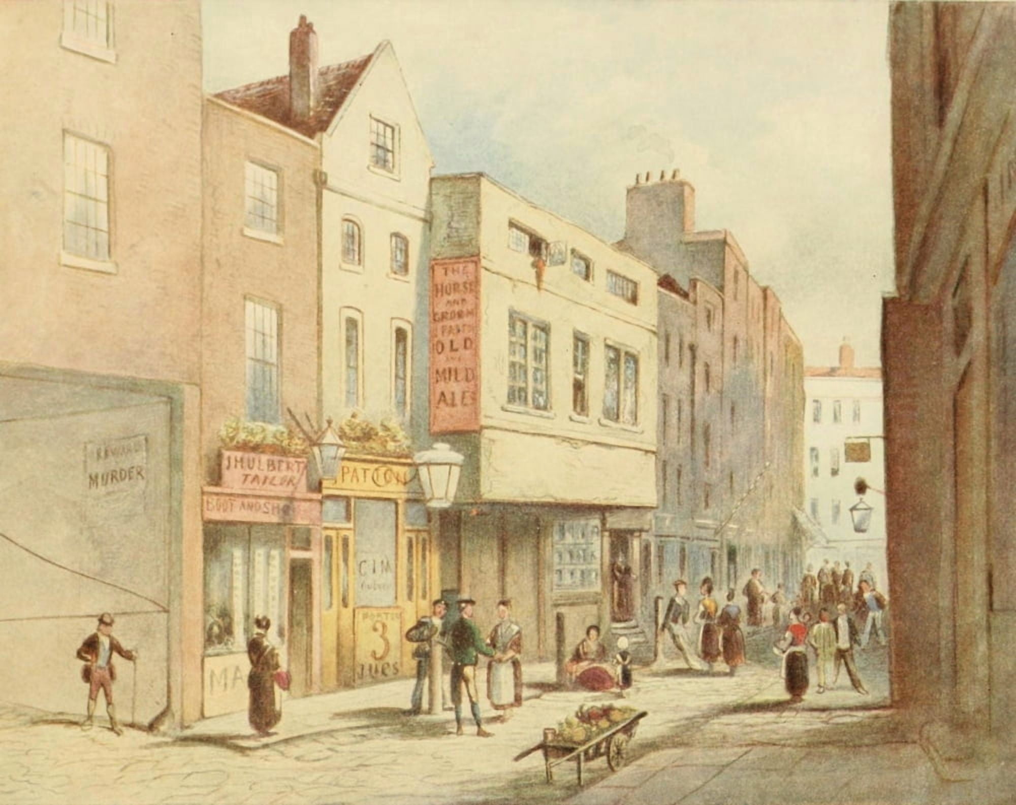 Posterazzi Survey of London 1940 Bedfordbury in 1873 Canvas Art - Thomas Shepherd (24 x 36)