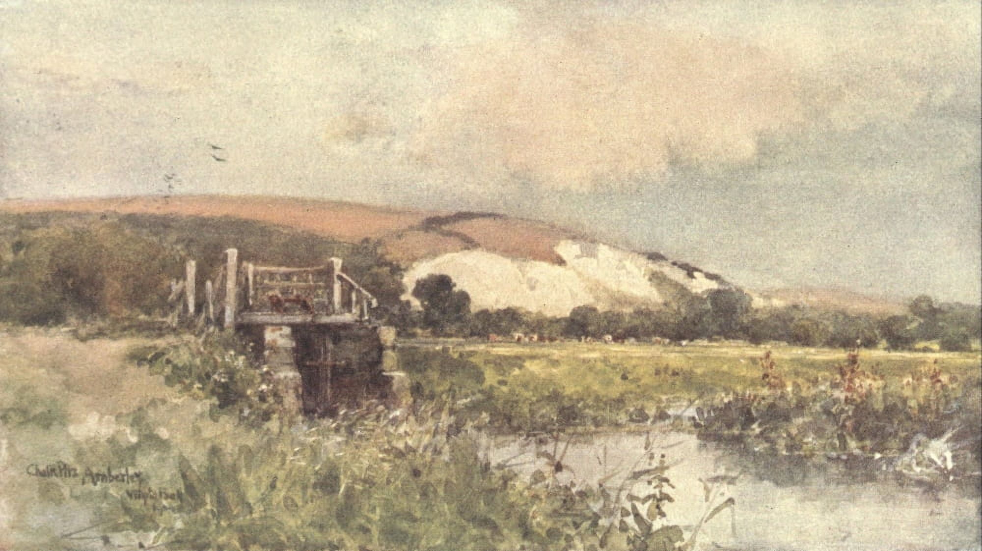 Posterazzi Sussex 1906 Amberley Chalk Pits Canvas Art - Wilfrid Ball (24 x 36)