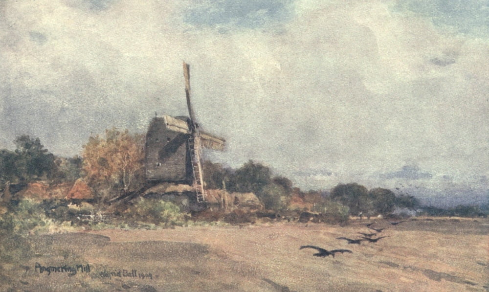 Posterazzi Sussex 1906 Angmering Mill Canvas Art - Wilfrid Ball (24 x 36)