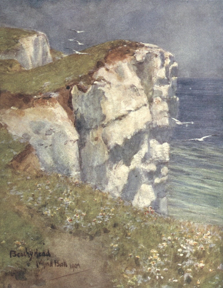 Posterazzi Sussex 1906 Beachy Head Canvas Art - Wilfrid Ball (24 x 36)