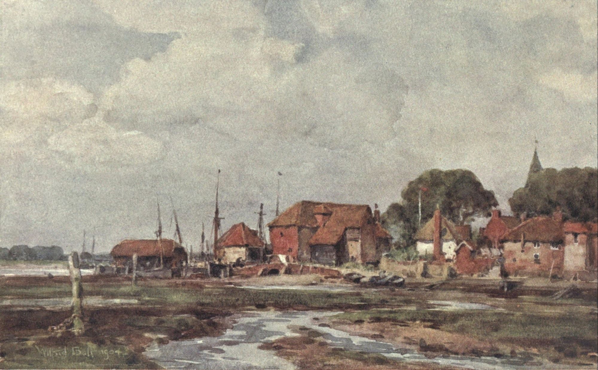 Posterazzi Sussex 1906 Bosham 1 Canvas Art - Wilfrid Ball (24 x 36)