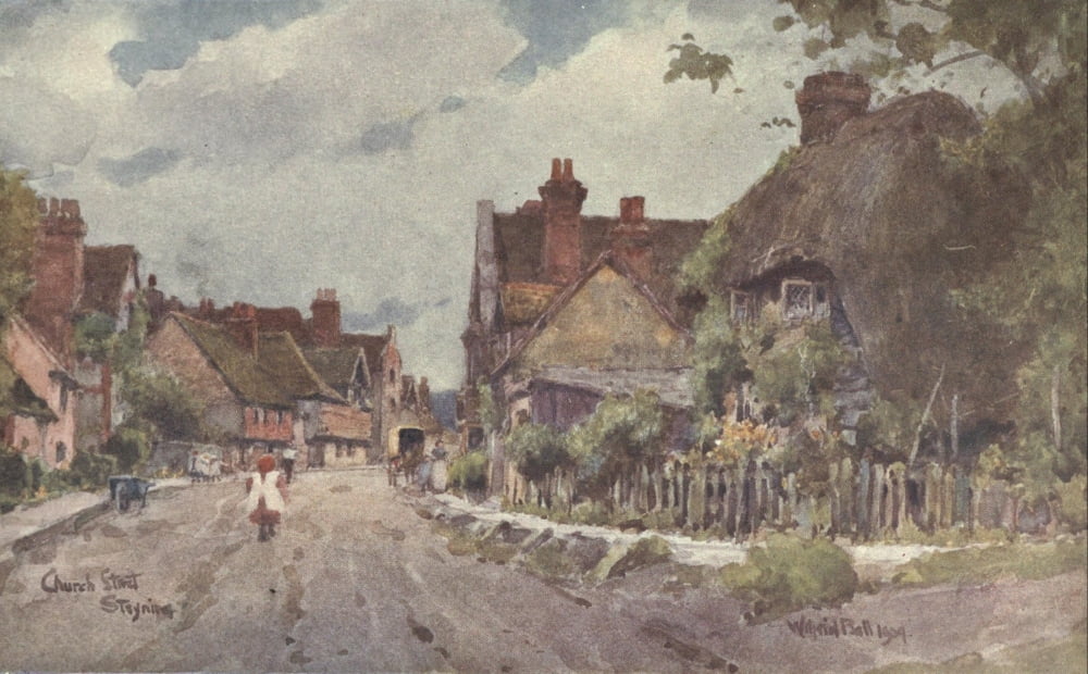 Posterazzi Sussex 1906 Church Street Steyning Canvas Art - Wilfrid Ball (24 x 36)
