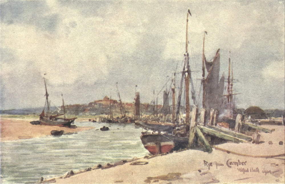 Posterazzi Sussex 1906 Rye from Camber Canvas Art - Wilfrid Ball (24 x 36)