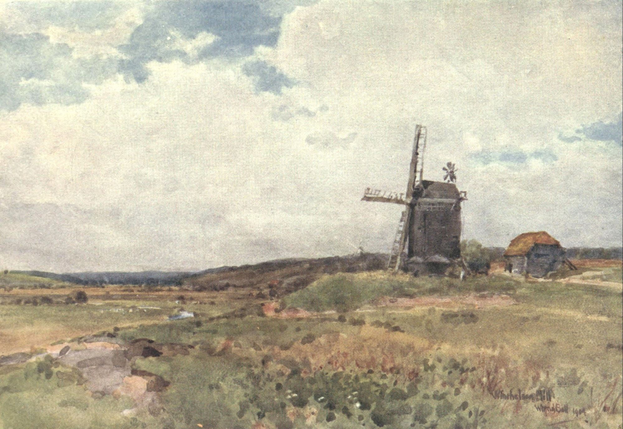 Posterazzi Sussex 1906 Winchelsea Mill Canvas Art - Wilfrid Ball (24 x 36)