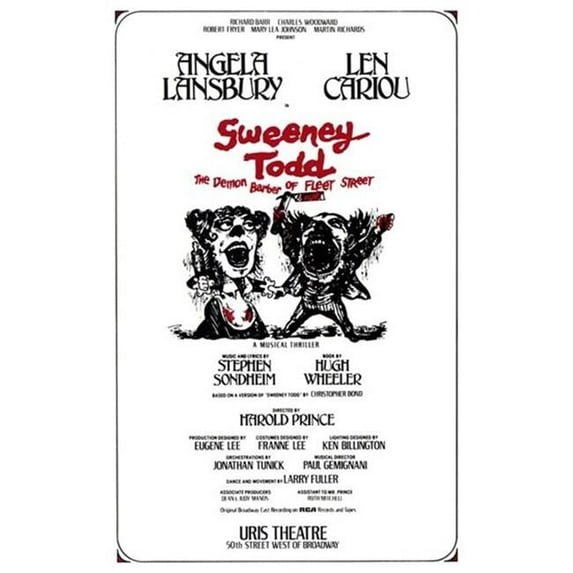 Posterazzi MOV453982 Sweeney Todd Broadway Movie Poster - 11 x 17 in.