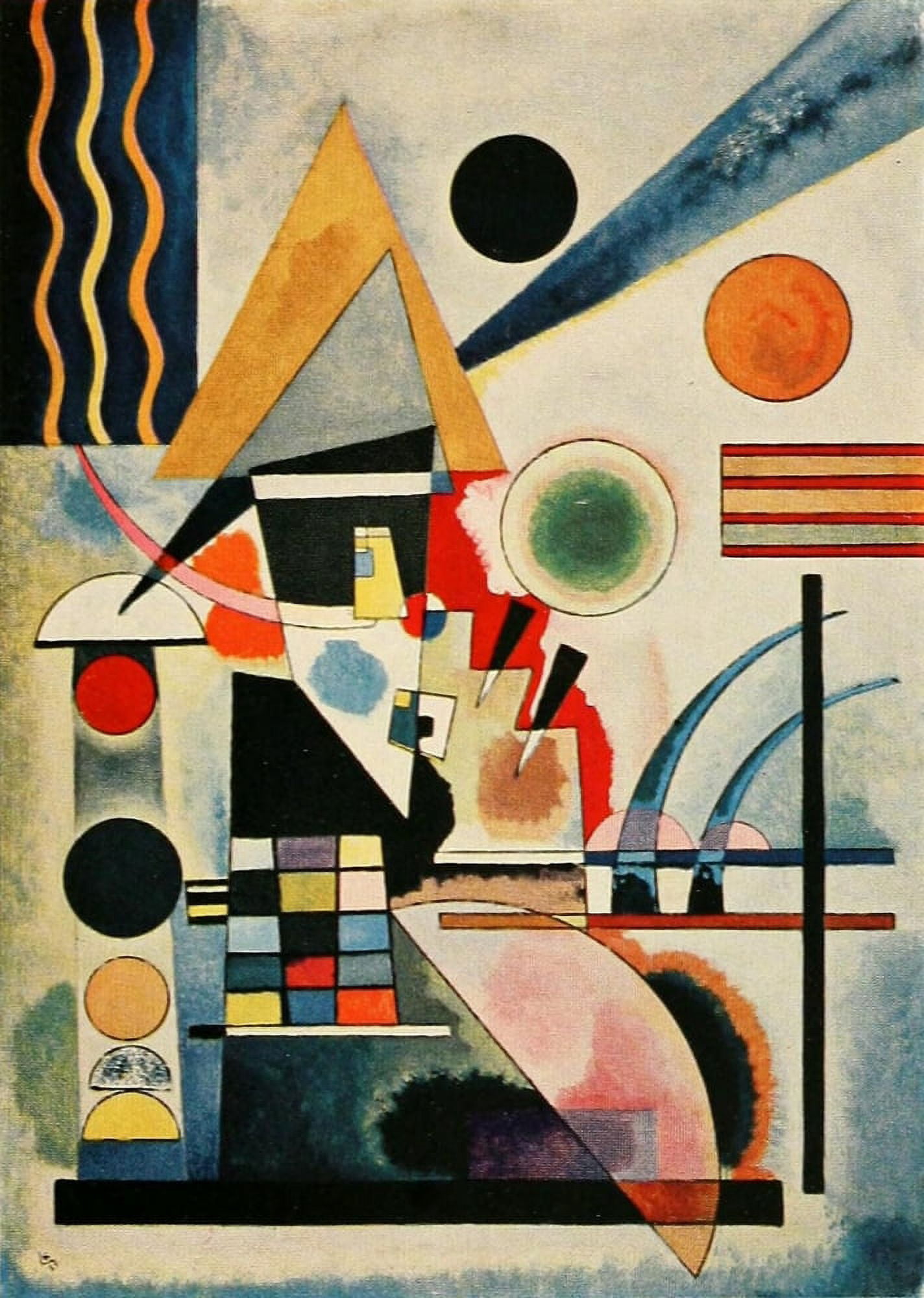 Posterazzi Swinging no291 1925 Canvas Art - Wassily Kandinsky (24 x 36)