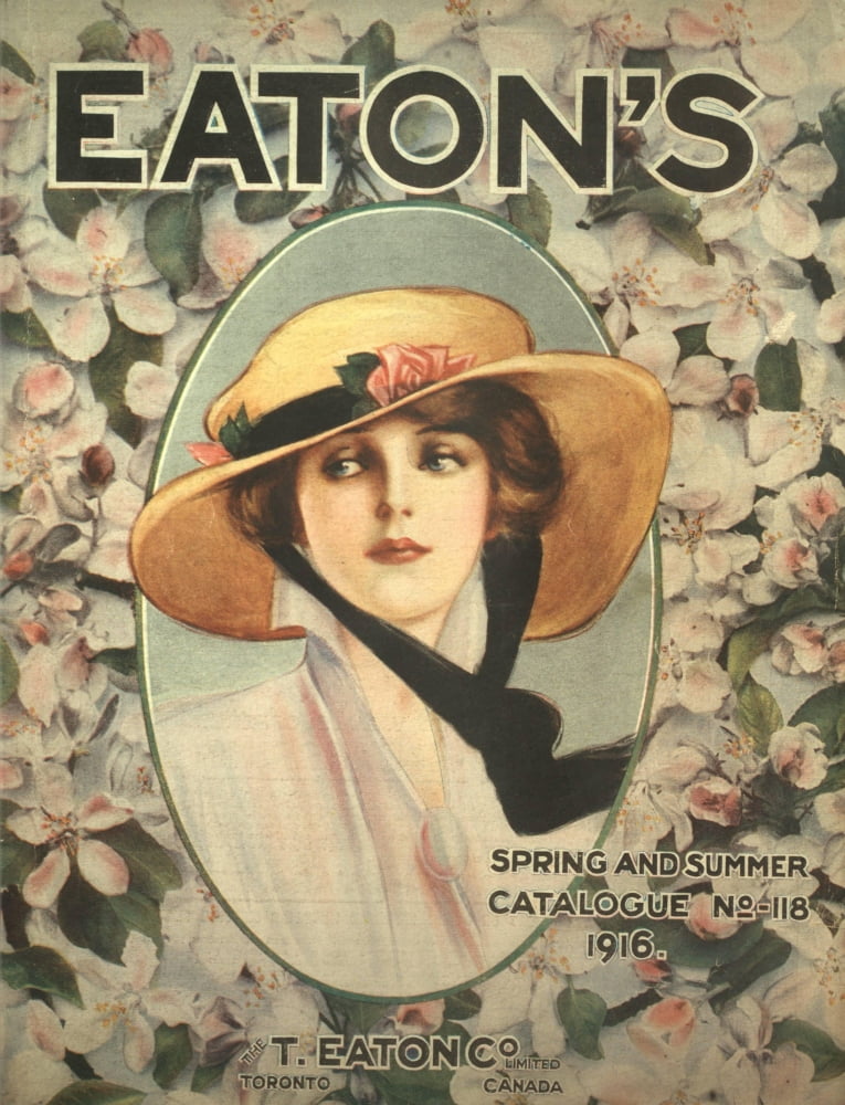 Posterazzi T Eaton Spring & Summer Catalogue 1916 Cover Canvas Art - Unknown (24 x 36)