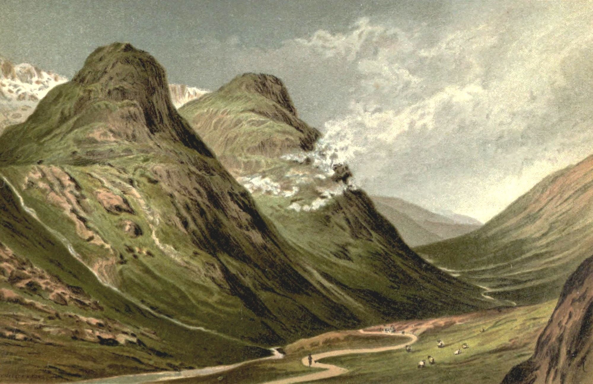 Posterazzi T Nelson & Sons Souvenir of Scotland 1897 Glencoe Canvas Art - T Nelson & Sons (24 x 36)