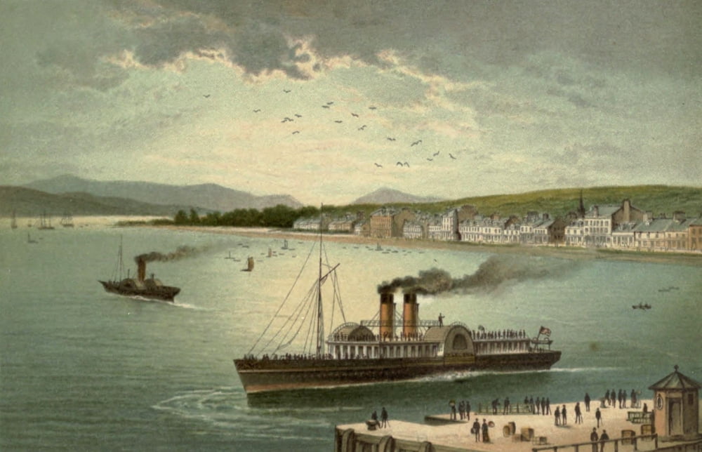 Posterazzi T Nelson & Sons Souvenir of Scotland 1897 Helensburgh Canvas Art - T Nelson & Sons (24 x 36)