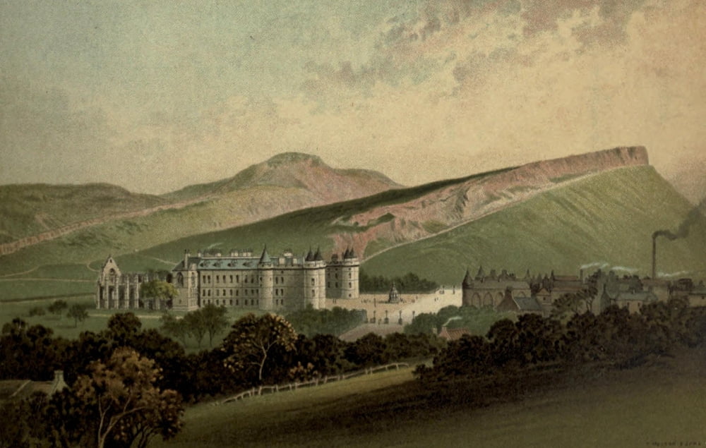 Posterazzi T Nelson & Sons Souvenir of Scotland 1897 Holyrood Palace Edinburgh Canvas Art - T Nelson & Sons (24 x 36)